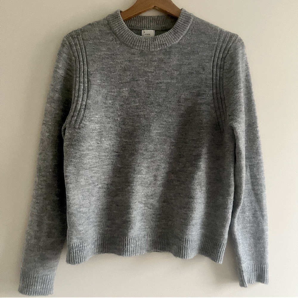 A new day heather gray sweater
